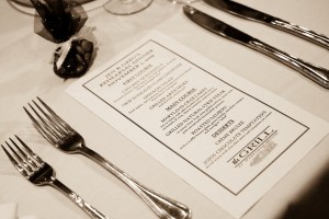 Menu on Table