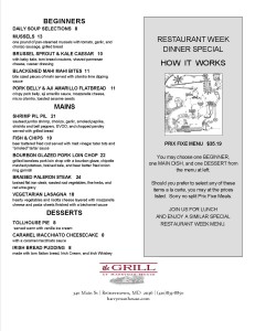 Rest Week Dinner 1-19 Flier